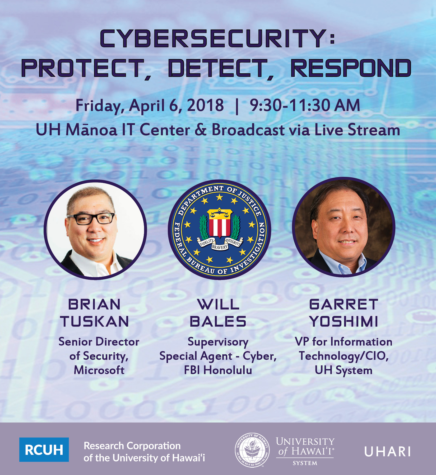 Cybersecurity: Protect, Detect, Respond - Friday, April 6, 2018